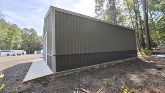 30' x 35' x 12' Pewter & Charcoal Metal Garage